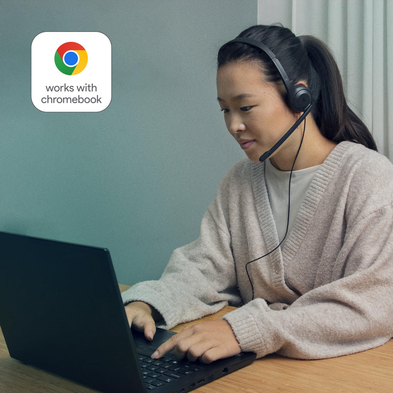EPOS C1 USB-A Premium Headset for Professionals - Superior Sound, Noise-Canceling Microphone, Comfortable and Adjustable for All-Day Use, Certified Compatibility with Chromebooks