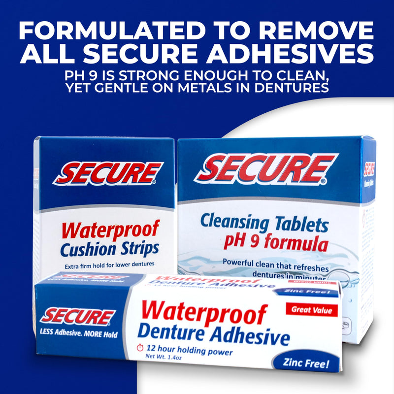 Secure Denture Adhesive Strips - 15 Strips