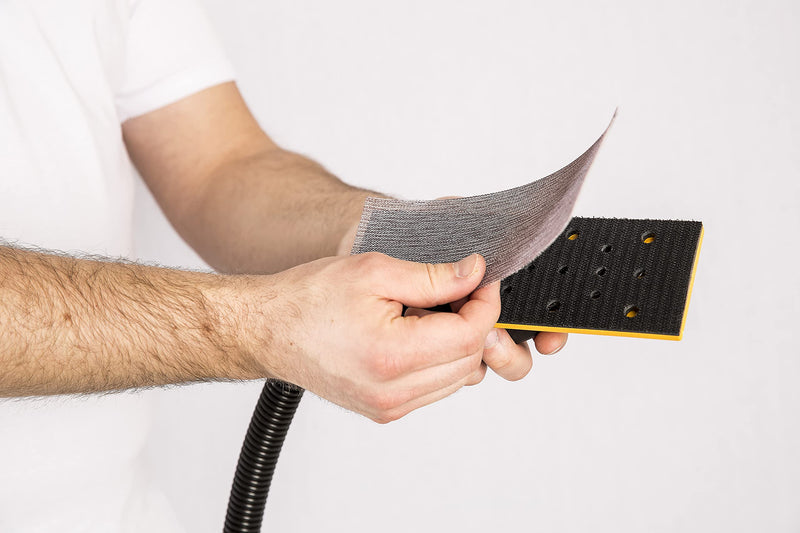 Mirka Abranet mesh sanding strips 70x198 mm Velcro / grain P150 / 50 pieces / for sanding wood, filler, paint, plastic / dust-free sanding / 5415005015 grain P150