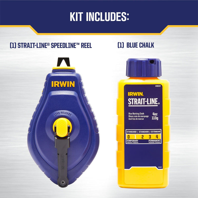 IRWIN Tools STRAIT-LINE SPEEDLINE W/BLUE (Pack of 2) 1 Count (Pack of 2)