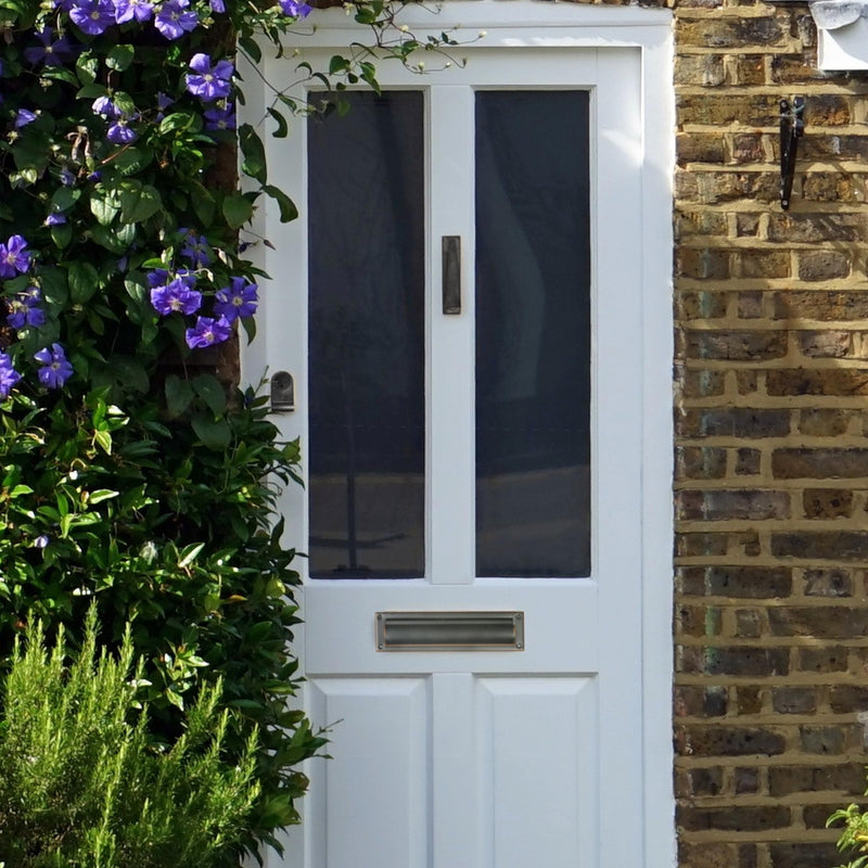 Architectural Mailboxes Mail Slot Cover for Front Door, Rubbed Bronze | Rust-resistant with a spring-loaded interlocking flap. Includes interior and exterior plates, template, and hardware.