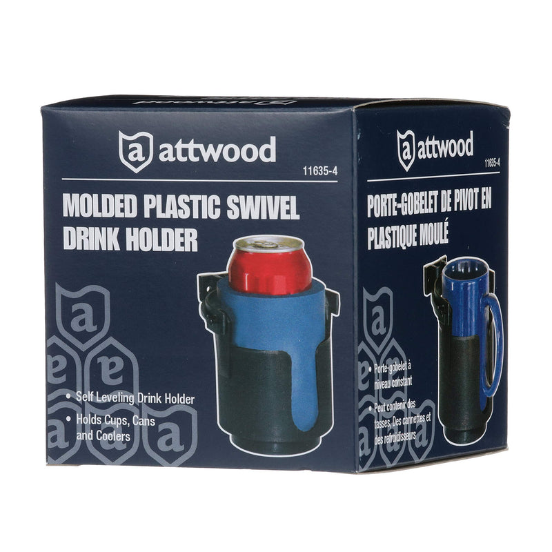 Attwood Gimbal Mounted Cup and Drink Holder Black One Size