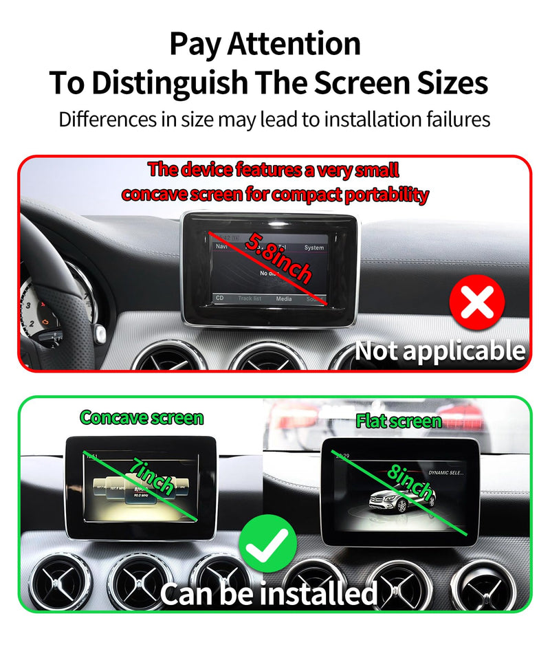 Wireless Charging car Phone Holder for Mercedes Benz CLA-Class 2015-2019/GLA-Class 2016-2020 Accessories 7/8 inch Screen Fixed Clip,360° Rotation car Phone Mount Compatible with MagSafe 7/8-inch for 2015-2019 CLA/ 2016-2020 GLA