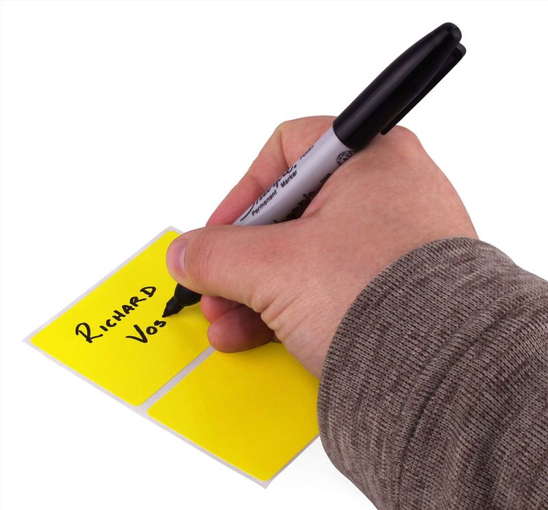 ChromaLabel 2 x 3 inch Name Tag Stickers, 150 Labels per Pack, Yellow