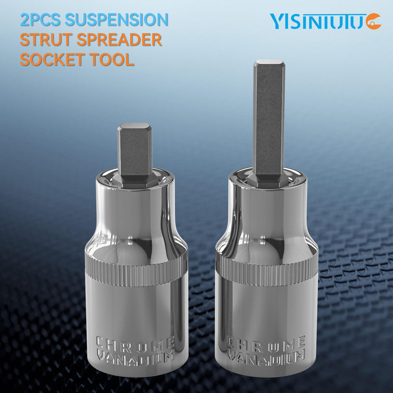 Strut Spreader Tool,2 Piece Suspension Strut Spreader Socket Compatible for with VW, Audi, BMW, Mini, Ford, Renault, ect. 1/2-inch Drive Suspension Tool (2PC) 2PC