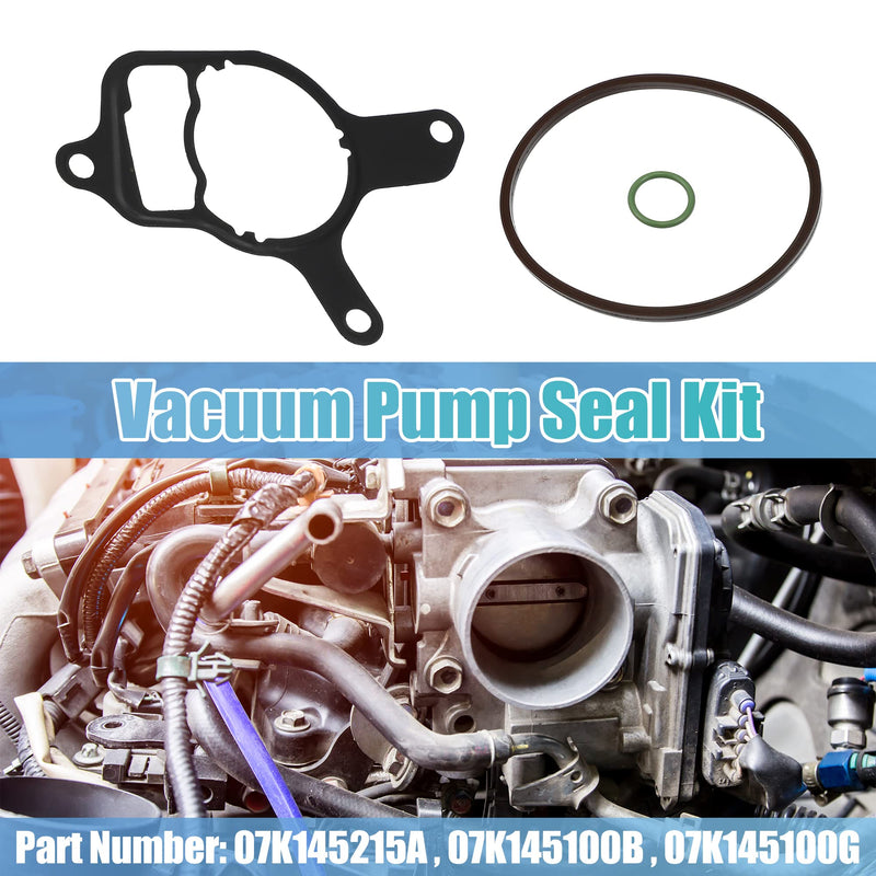 X AUTOHAUX 2.5L Vacuum Pump Rebuild Seal Kit Gasket 07K145215A Power Steering Pump Rebuild Oil Pump Seal for VW Jetta Beetle Golf for Audi TT RS