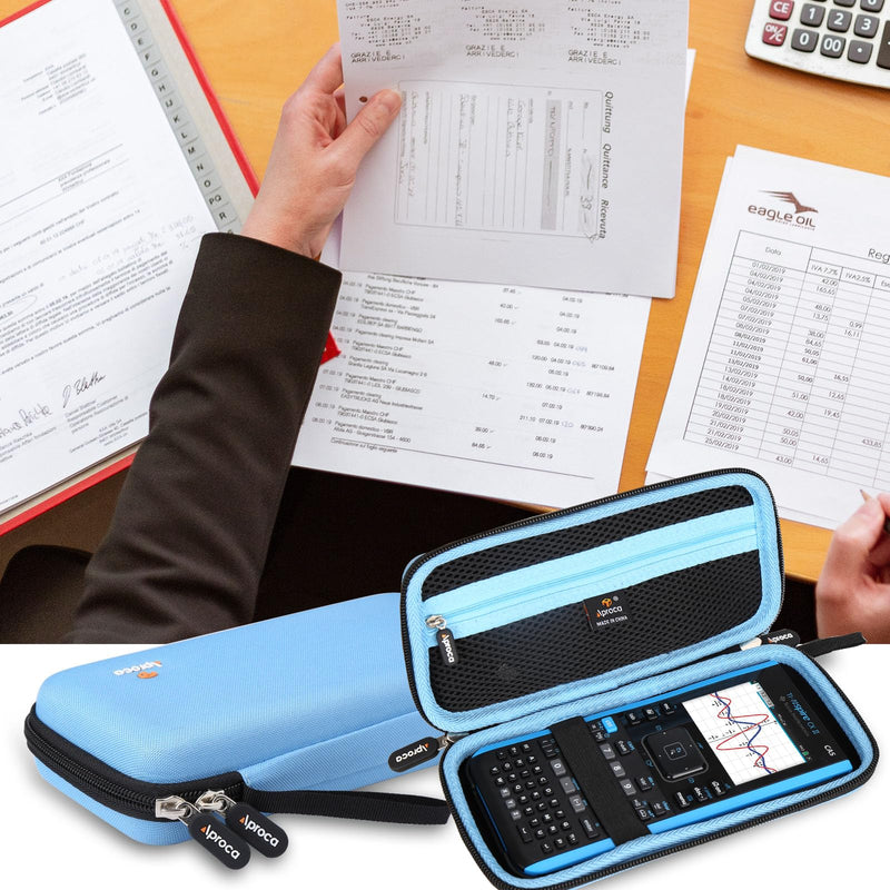 Aproca Blue Hard Storage Case, for Texas Instruments TI-Nspire CX II CAS Color Graphing Calculator