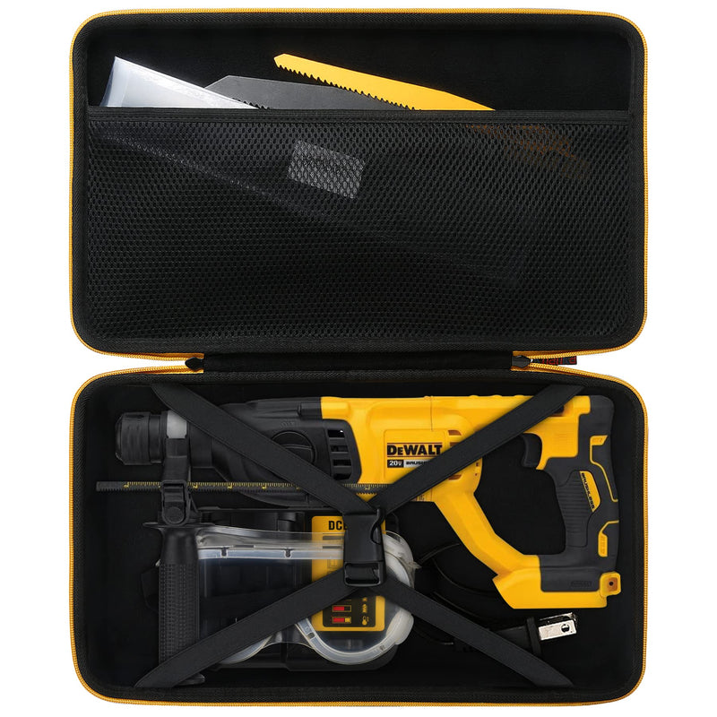 khanka Hard Storage Case Replacement for DEWALT 20V MAX XR Reciprocating Saw (DCS367B / DCS387B), 20V Max XR Rotary Hammer Drill (DCH133B / DCH263B), Case Only DCS367B/DCS387B Hammer Drill