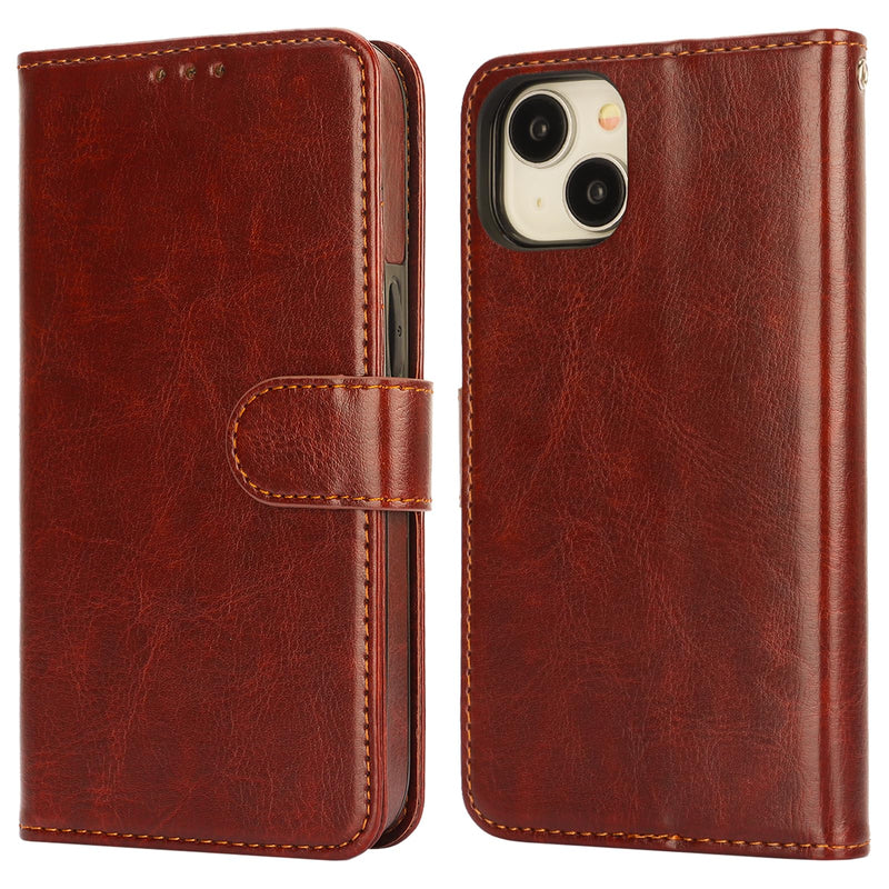 Bocasal Detachable Wallet Case for iPhone 15 RFID Blocking Card Slots Holder Premium PU Leather Magnetic Kickstand Shockproof Wrist Strap Removable Flip Protective Cover 5G 6.1 inch (Brown) Brown