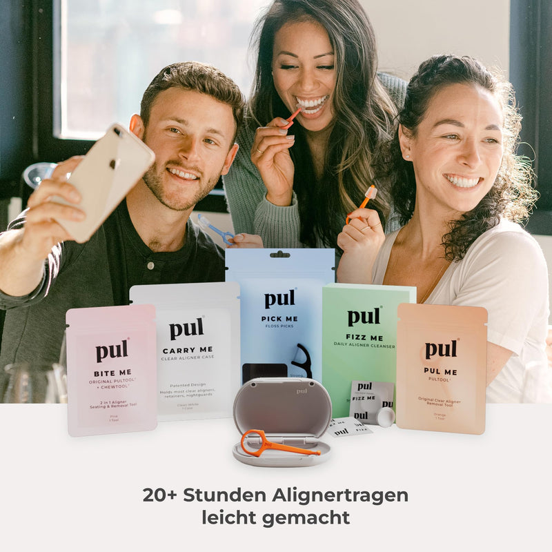PUL Aligner Removal Tool - White | Safe and Hygienic Hook for Invisalign and Retainer | Gentle BPA Free Design for Everyday Use - Pack of 2 2 Pack