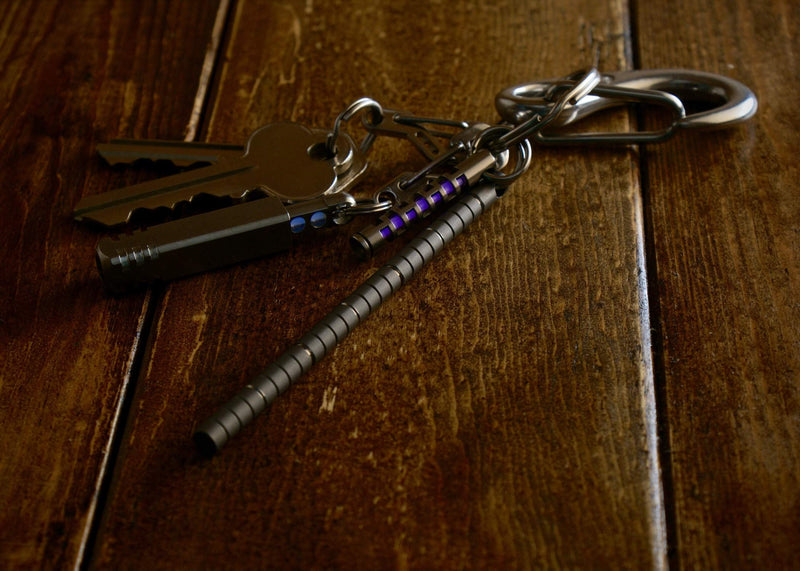 TEC Accessories - Inchworm - Titanium - Ruler - Imperial Units - Keychain Tool - Everyday Carry Inchworm (Imperial)