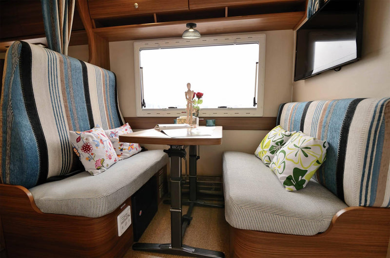 12V RV Interior Pendant Light - Flush Mount Metallic Fixture with On/Off Switch & Metal Shade and in-Built LED for Motorhome Camper Trailer