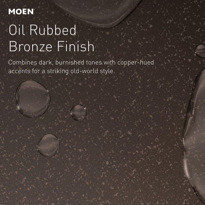 Moen YB2886ORB Eva Bathroom Towel Ring, Oil-Rubbed Bronze 8 inches x 6 inches x 2.25 inches