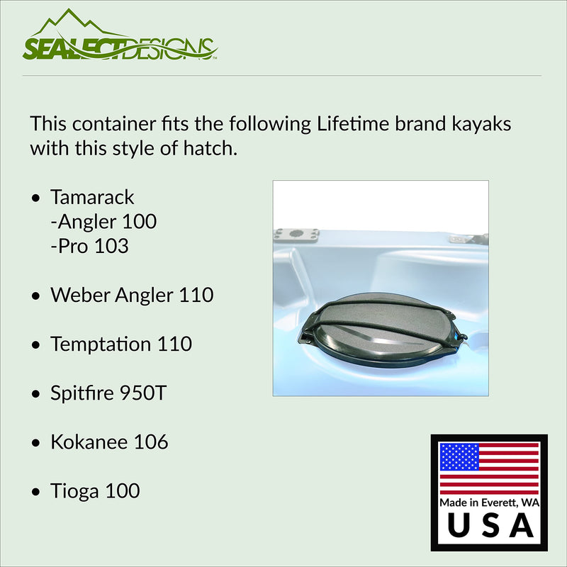 Sea-Lect Designs Hatch Bucket Container for Lifetime Kayaks