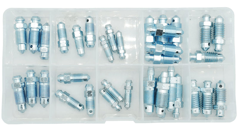 36 PCS Bleeder Valve,Brake Bleeder Screw Assortment Kit Replace H9402-6, H9403-6, H9404-6, H9406-6, H9407-6, H9410-6
