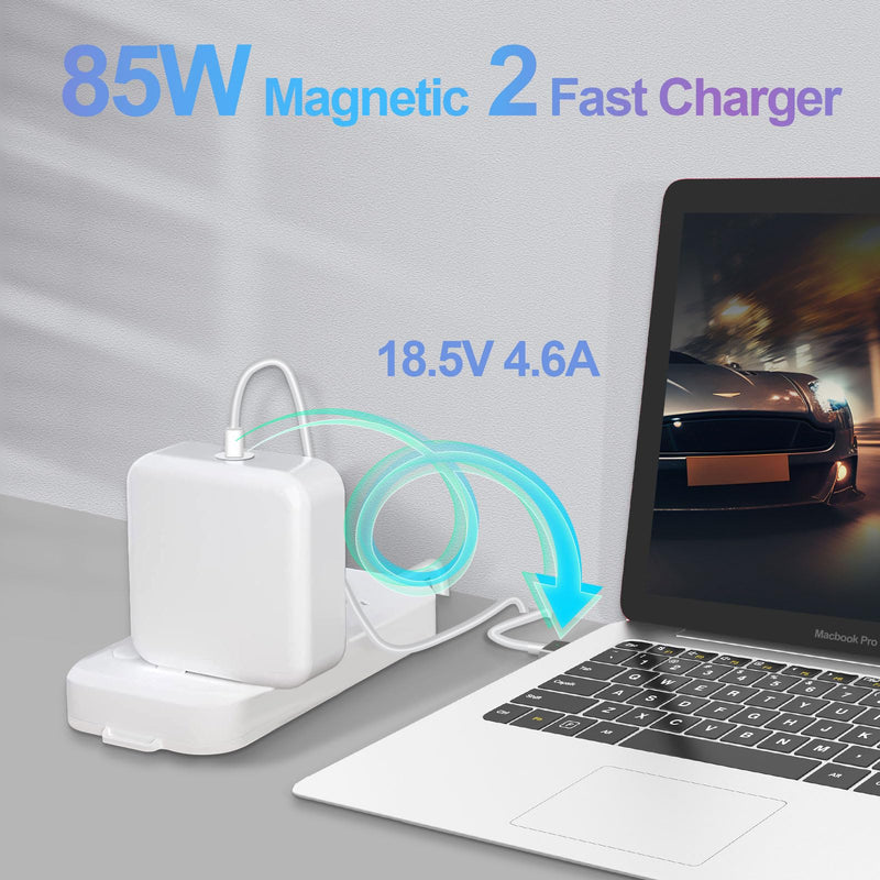 Charger for Mac Book Pro 85W T-Tip Power Adapter, Compatible with Mac Book Pro 15-Inch & 13-Inch (Late 2012-2017)