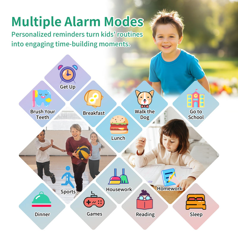 Kids Game Smart Watch Boys with 24 Puzzle Games Camera Video Player Pedometer Alarm Clock Calculator Flashlight 12/24 hr HD Touch Screen Kids Watches Toys for 7 8 9 10 11 12 Year Old Boys Green