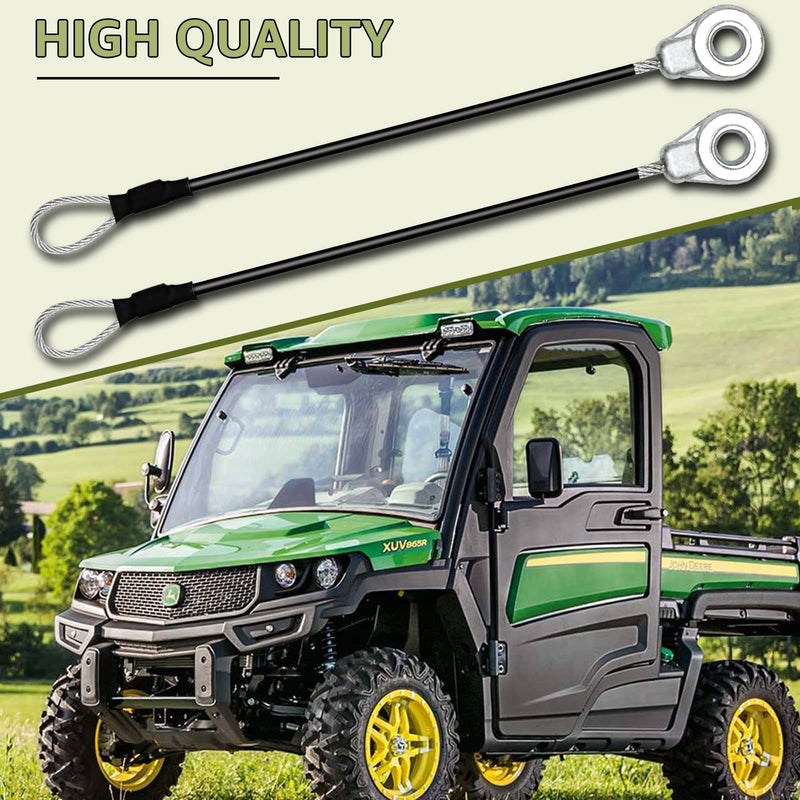 M159508 Tailgate Cable for John Deere Gators Utility Vehicle M TE TH TX XUV TH 6x4 HPX615E HPX815E XUV865R XUV825E (2pcs)