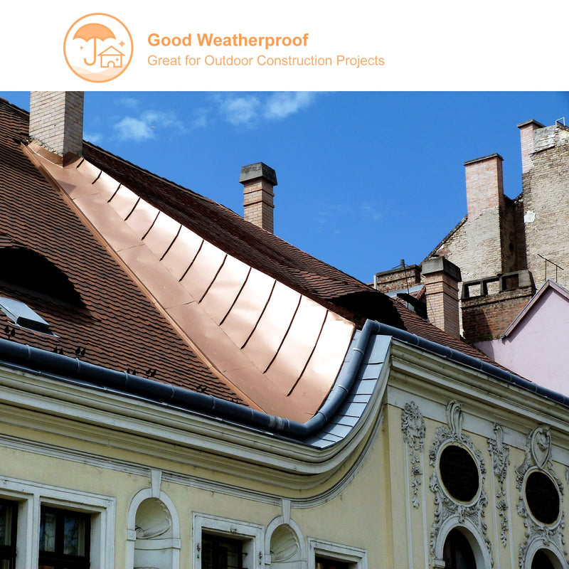 uxcell Copper Flashing Sheet Roll 3500mm x 200mm x 0.08mm, 99.9% Pure Copper Strip 8" x 11.5ft 20 Gauge Metal Foil Plate for Electricity DIY Projects