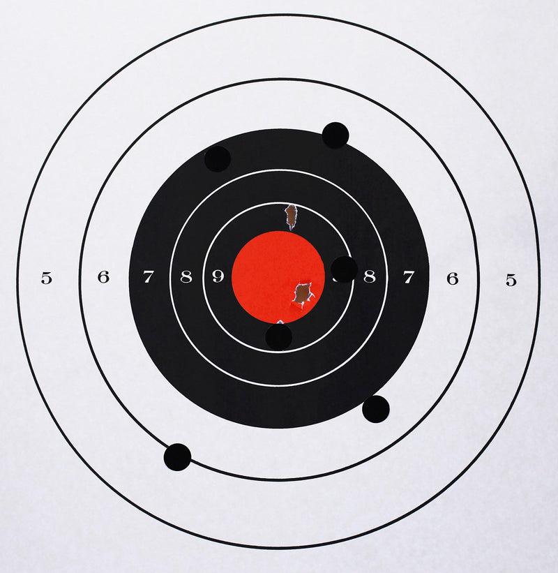 ChromaLabel 0.50 Inch Permanent Round Target Pasters for Shooting and Marksmanship, 1000 Labels per Dispenser Box, Black