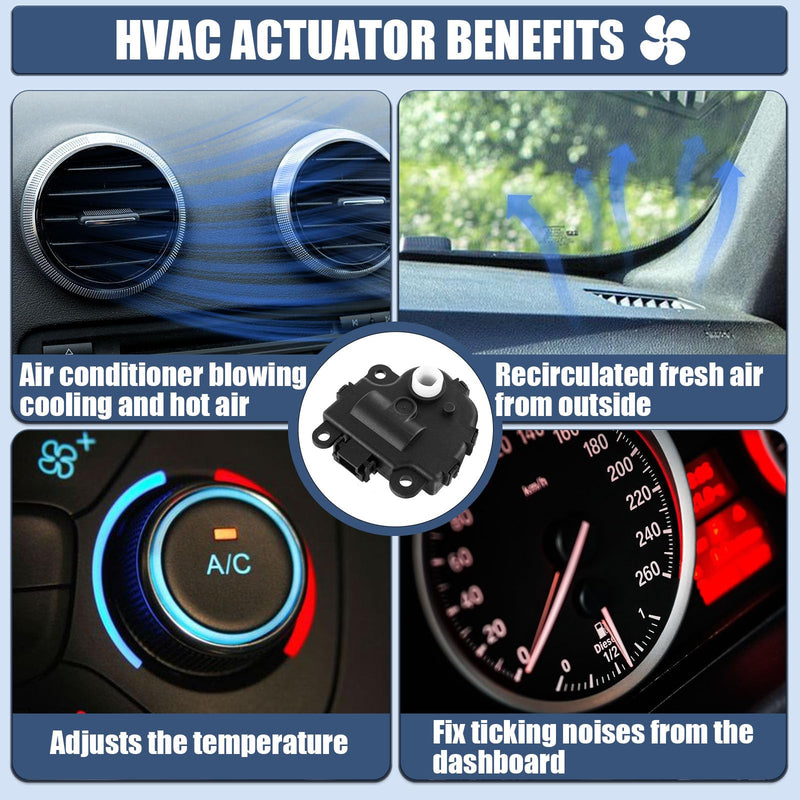 604-108 HVAC Heater Blend Door Actuator Replacement for Chevy Impala 2004 2005 2006 2007 2008 2009 2010 2011 2012 2013, Replace OE# 1573517, 1574122, 15844096, 22754988, 52409974