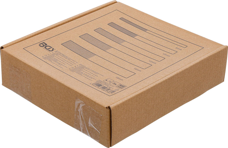 BGS 74681 Workshop Trolley Insert 1/6 Brass Mandrel Set 6-19 mm | 5-piece set. For driving out bearings, bolts, bushings | Round shaft | Handle with knurling | Hard foam insert