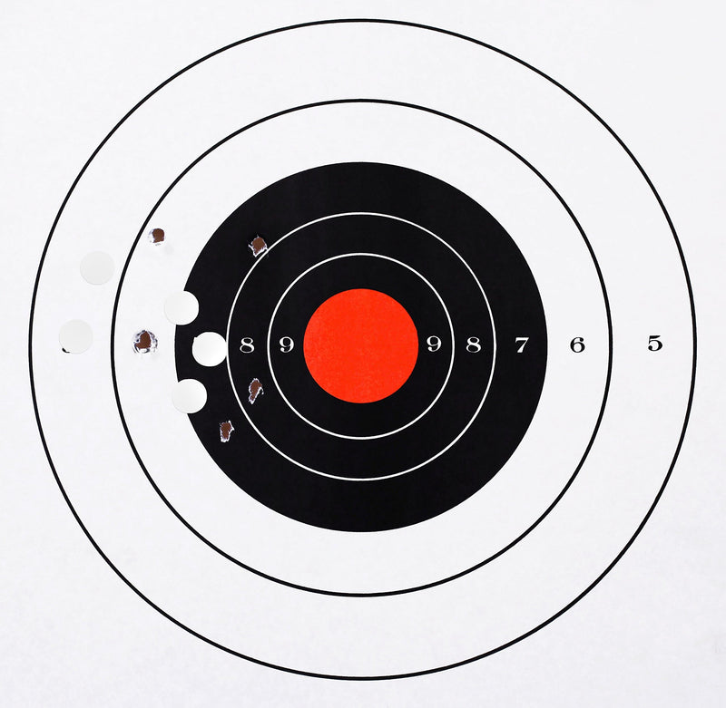 ChromaLabel 0.50 Inch Permanent Round Target Pasters for Shooting and Marksmanship, 1000 Labels per Dispenser Box, White