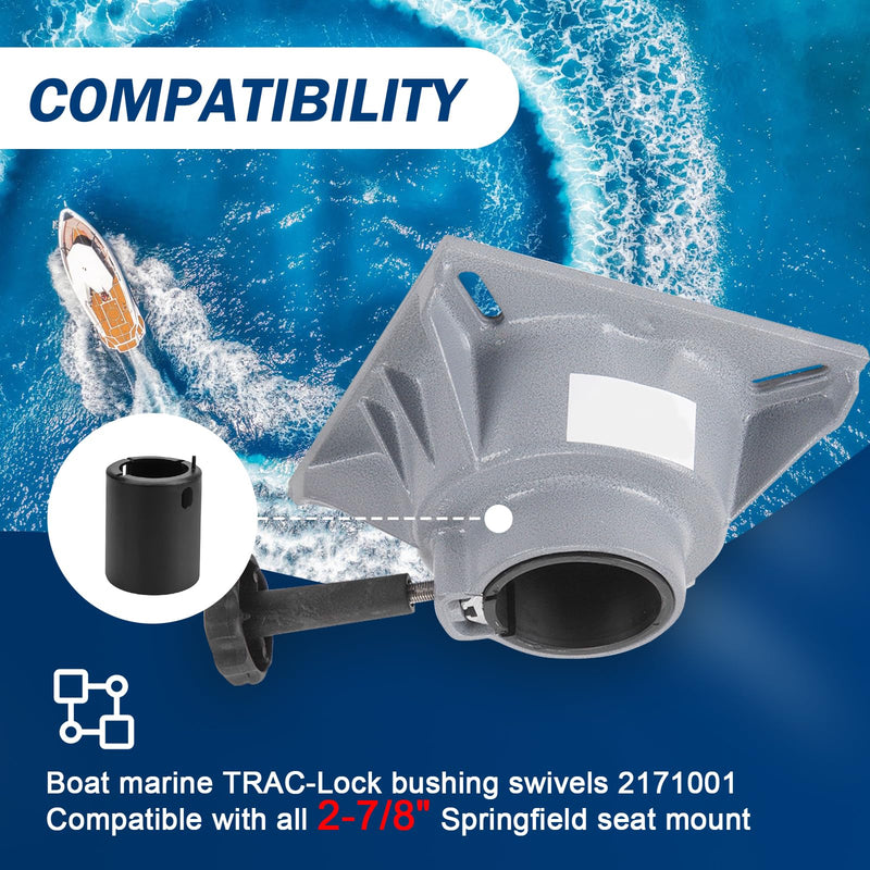 2171001 Boat Marine RAC-Lock Bushing Fit for Springfield 2-7/8",to Clamp The Seat in Place and Prevent Rotation Seat Swivel Sleeve (2 Pack)