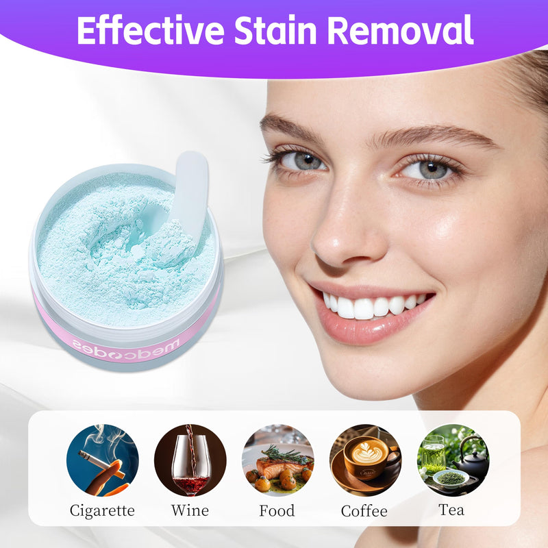 Teeth Whitening Powder - Upgraded Pap + Hydroxyapatite Tooth Powder for Sensitive, Natural Teeth Whitening for Enamel Safe, Remineralizing Tooth Powder Toothpaste for Deep Clean Coffee Stain Removal 1.06 Ounce