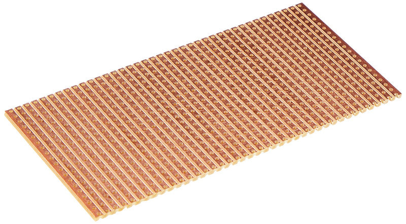 Rademacher 710-1 Strip Grid Board (Pack of 25) Hard Paper 50 x 100 mm, Pitch 2.54 mm, 39 Traces, Copper Coating on One Side 35 µm, PCB 1.6 mm Thick