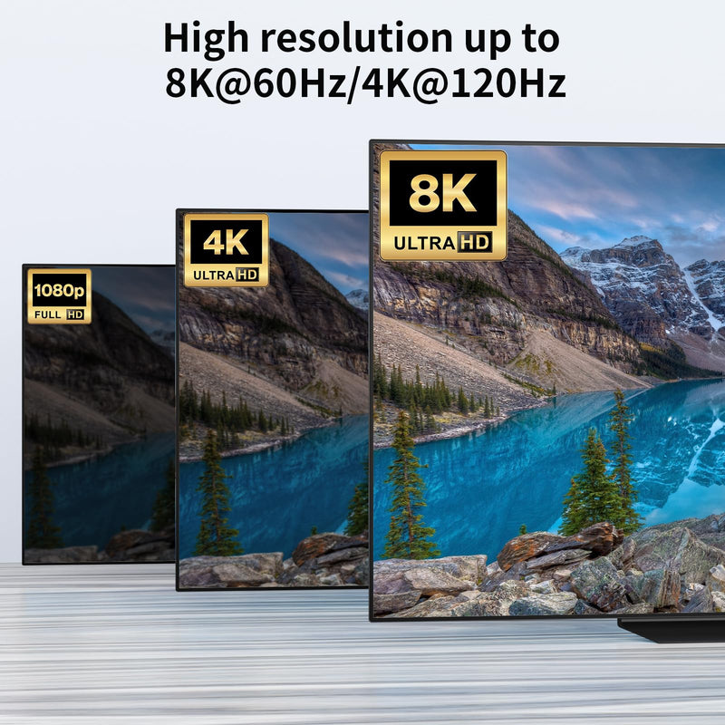 USB C Switch,Bi-Directional USB C Switcher 2 Computers,MLEEDA USB Type C KVM Switch 8K@60Hz 4K@120Hz Video/10Gbps Data Transfer/100W Charging,Compatible with Thunderbolt Device,2 USB-C Cables Included USB C Switch