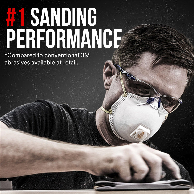 3M Advanced Sandpaper, 20-Pack, 150 Grit, 3M Pro Grade Precision, Features No-Slip Grip Backing, 9-in x 11-in, for Sanding Wood, Drywall, Metal, Can be Used on Wet/Dry Surfaces. ‎26150CP-P-G, 2-Pack 2-Pack (40 Sheets)