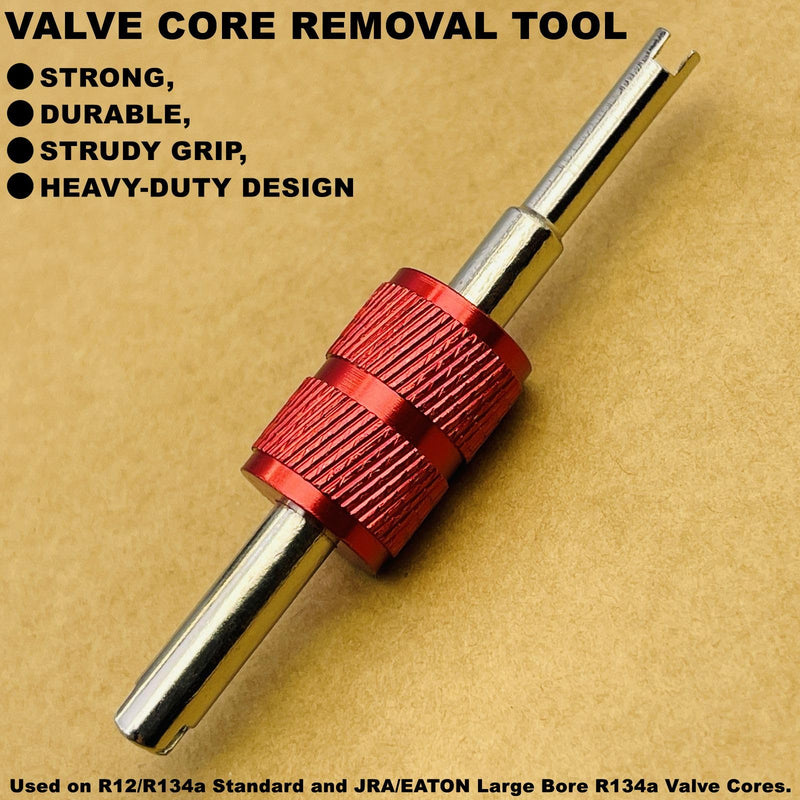 6Pcs Valve Core Removal Tool Set-R134a R12 HVAC Double Heads Tire A/C Systems Schrader Valve Stem Core Remover Tools,Tire Repair Tools, Air Conditioning Valve Core Remover Schrader Valve Tool 6Pcs Valve Core Removal Tool