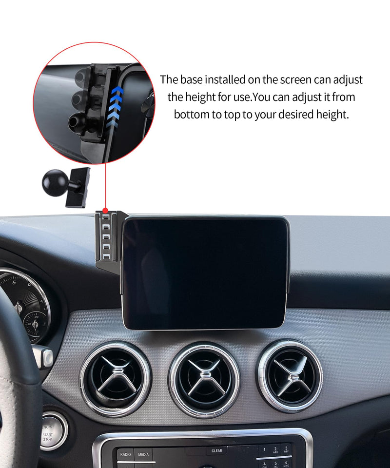 Wireless Charging car Phone Holder for Mercedes Benz CLA-Class 2015-2019/GLA-Class 2016-2020 Accessories 7/8 inch Screen Fixed Clip,360° Rotation car Phone Mount Compatible with MagSafe 7/8-inch for 2015-2019 CLA/ 2016-2020 GLA