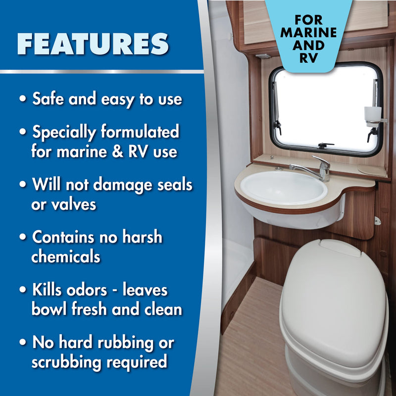 STAR BRITE Toilet Bowl Cleaner for Boat, RV - Removes Stains, Fresh Scent 16oz (086416) Toilet Cleaner