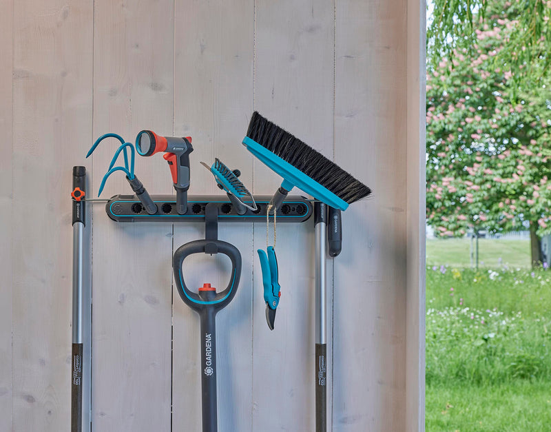 Gardena combisystem tool strip Flex: organization system for home and garden tools, including individual plugs, made of recycled material, expandable, can be individually equipped (3505-20)
