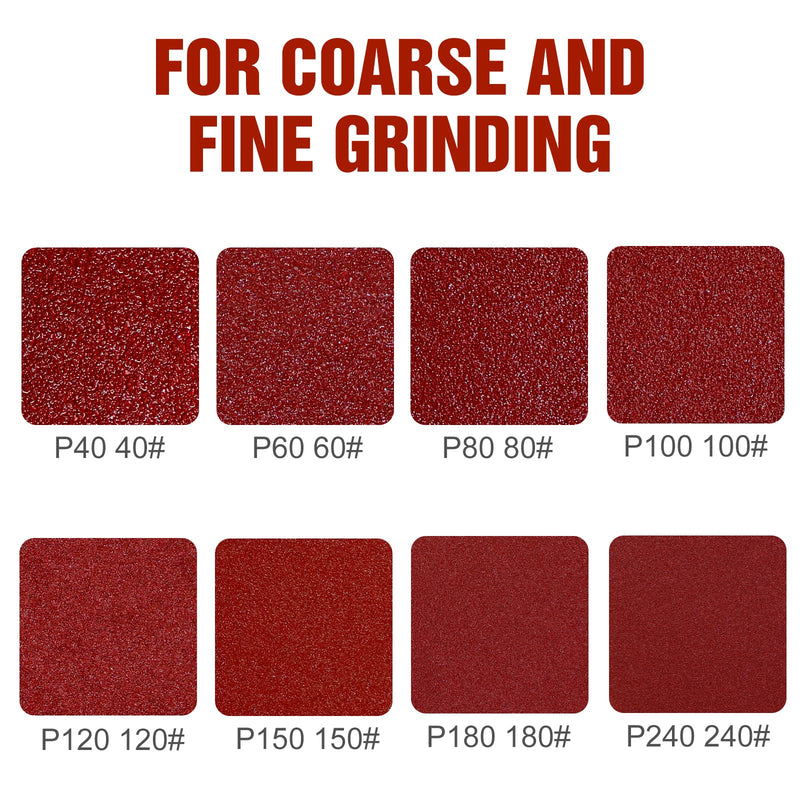 KONGMING Sandpaper 225 mm Velcro Pack of 25 6 Holes Grain P40 for Drywall Sander Sanding Giraffe Long Neck Sander 25.0