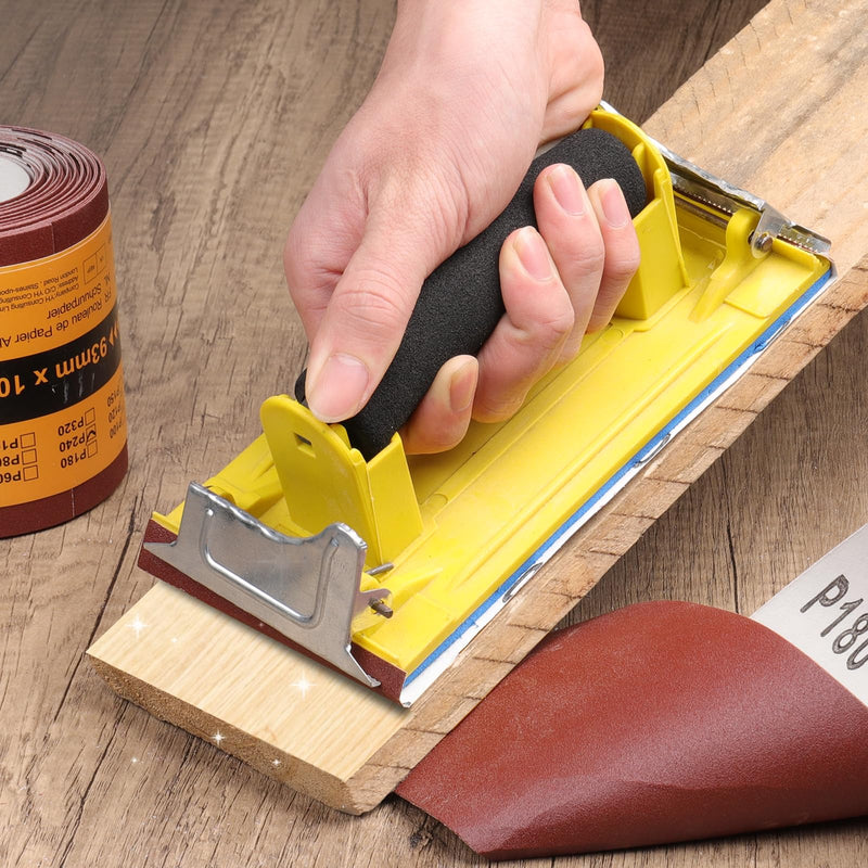 93 mm x 10 m Grit 180 Sandpaper Roll for Hand Sanders | Aluminium oxide sanding cloth, wet dry, can be cut to size, multi-surface polishing, rust removal, fine sanding 180 grit