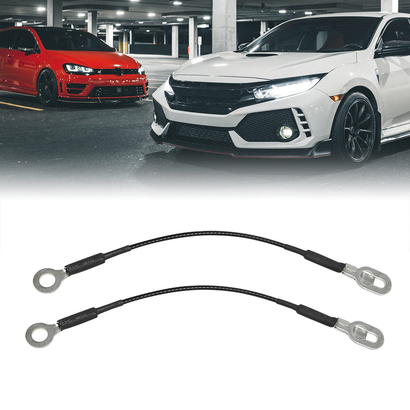 X AUTOHAUX Truck Tailgate Lift Support Cables for Chevy for GMC 1500 2500 3500 88-00 2 Pcs