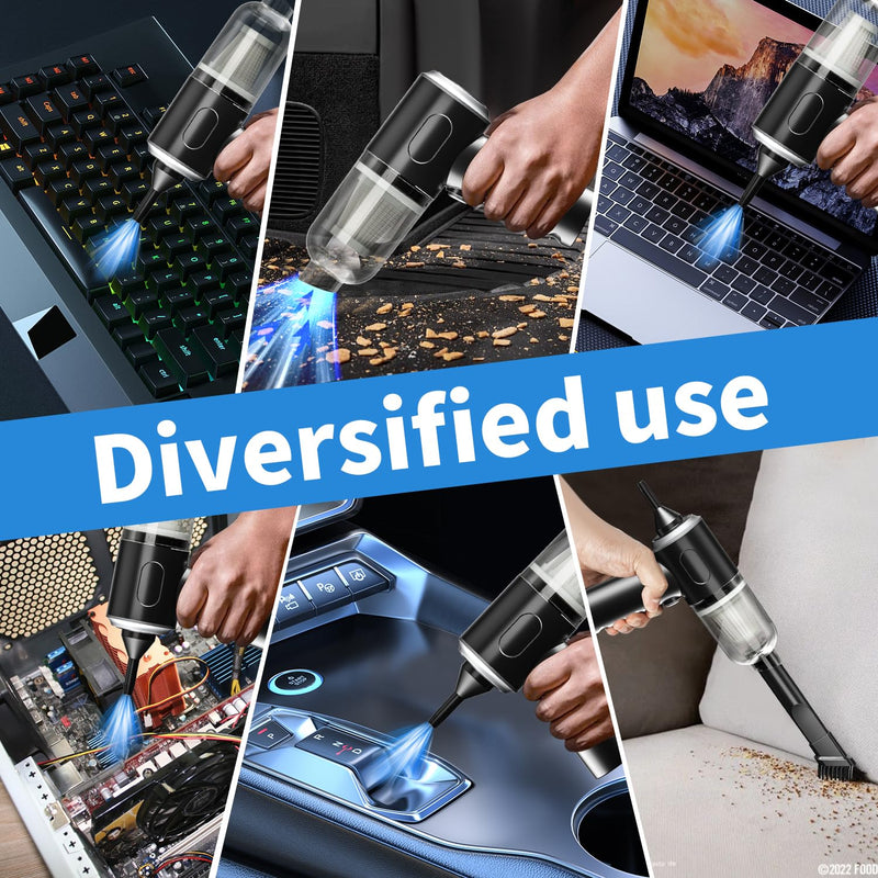 Compressed Air Duster-Vacuum Keyboard Cleaner-Air Blower 3-in-1-Electric Air Dusters-Replace Compressed Air Cans for PC,Computer Keyboard,Car Dusterpc Cleaning