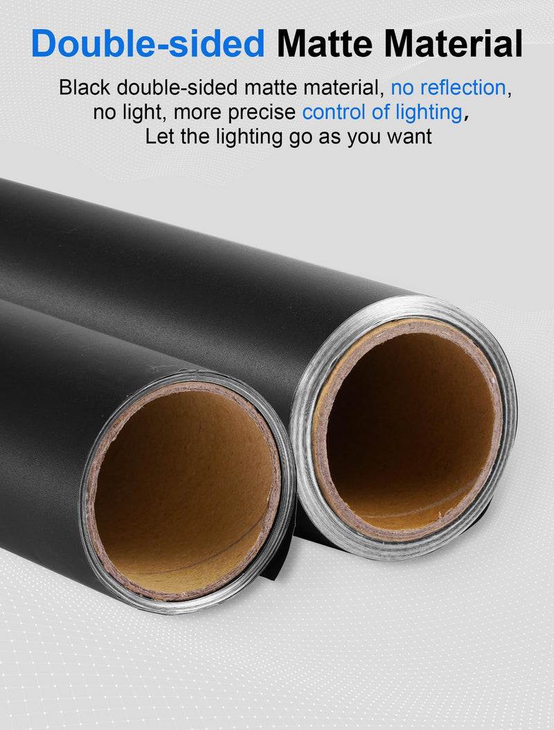 Selens Matte Cinefoil 12inch x 25feet Roll, Blcakfoil for Photograph Shaping Light & Masking Light Leaks