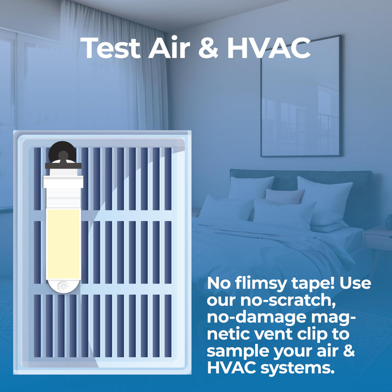 #1 Indoor Air Quality Test Kit by Detekt - (12) Screening Tests 6 Mold Tests + 6 Bacteria Tests - Test HVAC & Surfaces - DIY Mold Testing - Species Identification Guide & Consultation - Made in USA