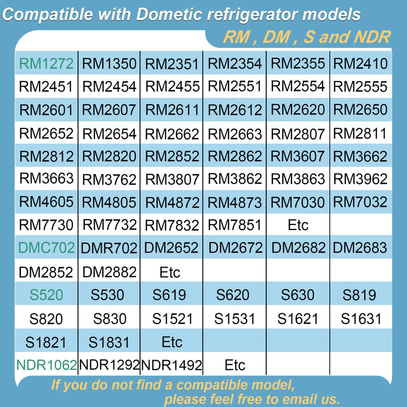 Thermistor # 3851210025 3851059042 for Dometic Refrigerator,Compatible with Dometic RM2652/RM1350/RM2351/RM2354/RM2454 and Other Dometic Refrigerator Models Starting with RM,10 Year Warranty