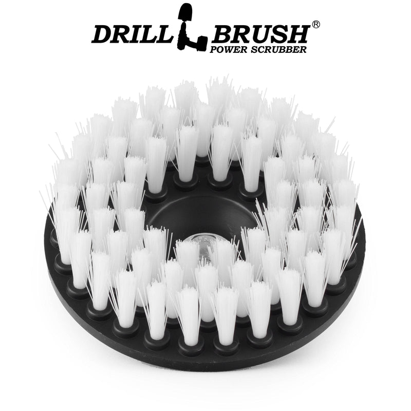 Polishing Scrub Brush - Carpet Cleaner Brush - Threaded Shaft Brush - Glass Cleaner Brush - Carpet Brush for Vehicles - Car Detailing Kit - interior - Professional Car Detailing Kit for Vehicles White