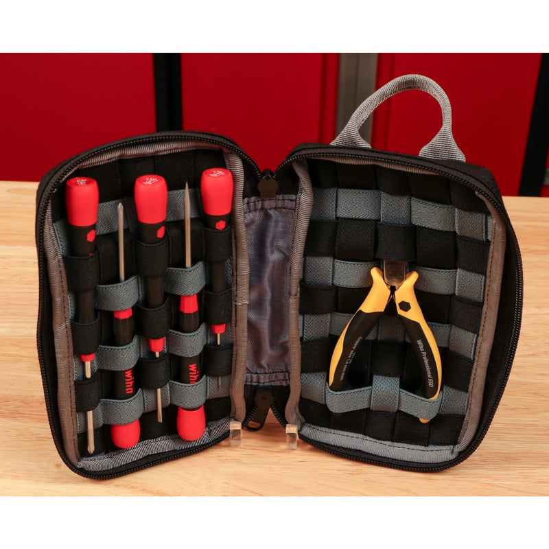 Wiha 91472 Cordura Utility Organizer Zipper Tool Pouch