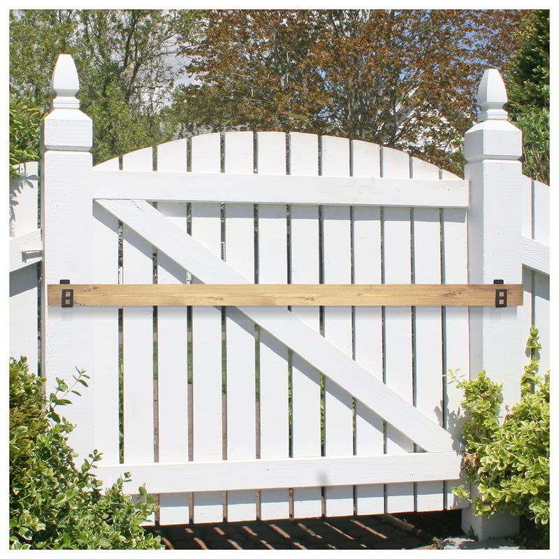 Door Barricade Brackets Open Bar Holder Heavy Duty Reinforcement Door Lock fits 2x4 Boards (4 Pack) 4 Pack