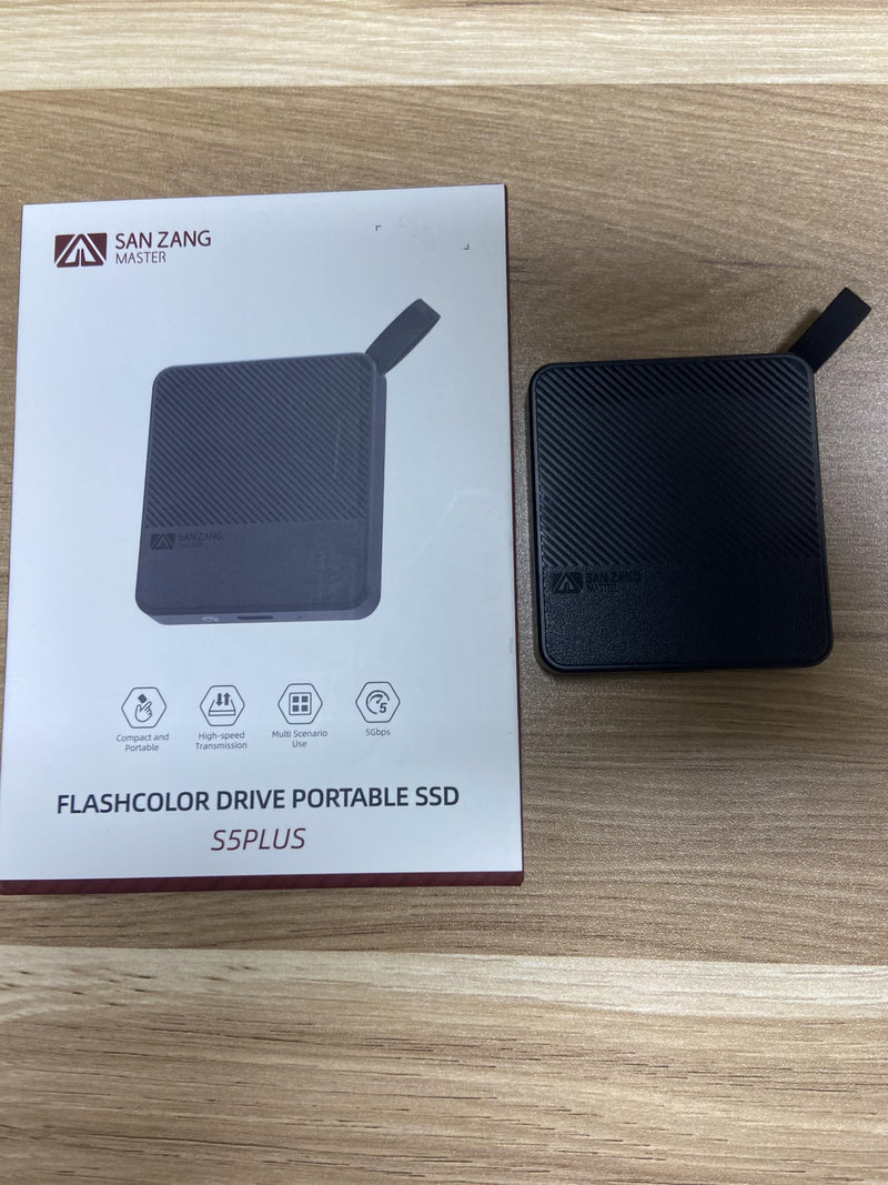 SAN ZANG MASTER Portable SSD 1 TB, External Solid State Drive, Up to 560MB/s, Durable Storage for Photos, Games, Files