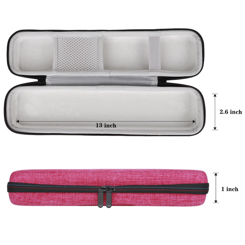 Scanner Travel Case Compatible with Brother DS-640/740D/720D/940DW, Doxie Go SE Duplex Compact Mobile Document Scanner Storage Bag (Rose red) Rose red