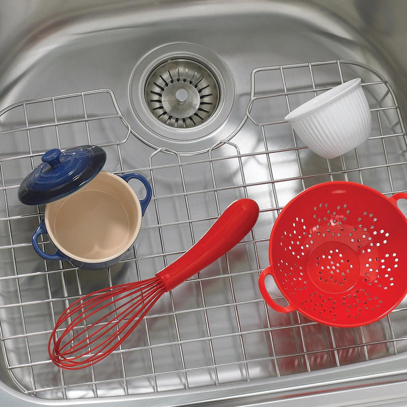 Better Houseware D-Shape Sink Protector Grid - Premium Stainless Steel (4.05 x 0.50 x 7)