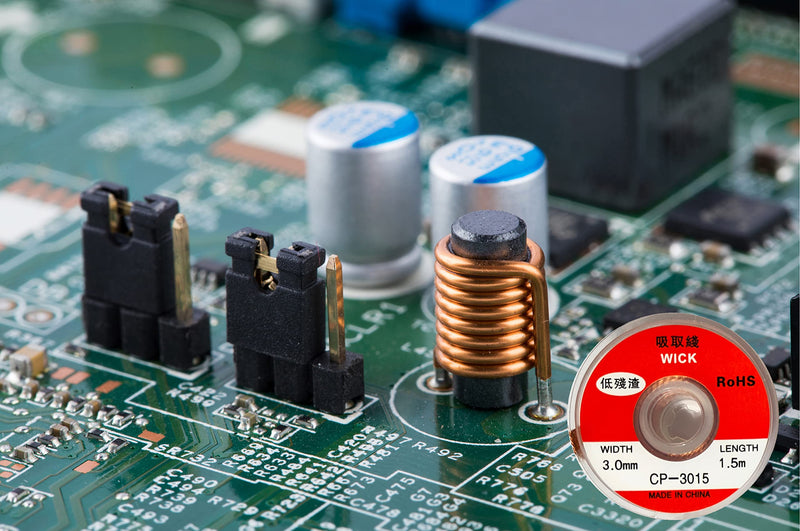 Solnoa 6 Rolls Desoldering Wire Desoldering Braid Wire Soldering Wick Desoldering Braid Wire Solder Wick Solder with Flux Soldering & Desoldering Devices (1.0/1.5/2.0/2.5/3.0/3.5 mm)